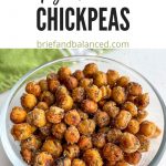 bowl of crispy chickpeas